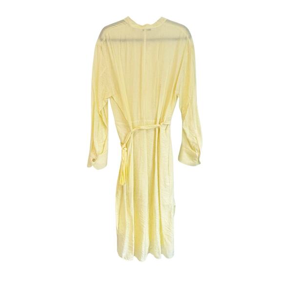 Vince Button-down Long Sleeve Midi Shirt Dress Size L NWT - Picture 14 of 15